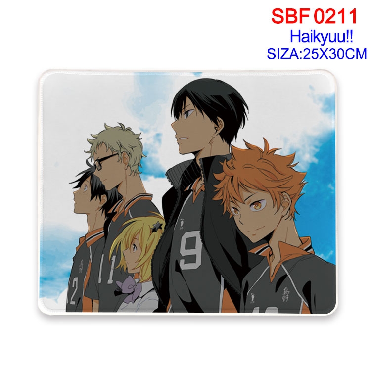 Haikyuu!! Anime peripheral edge lock mouse pad 25X30CM  SBF11