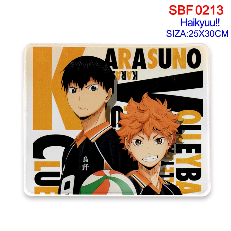 Haikyuu!! Anime peripheral edge lock mouse pad 25X30CM  SBF13