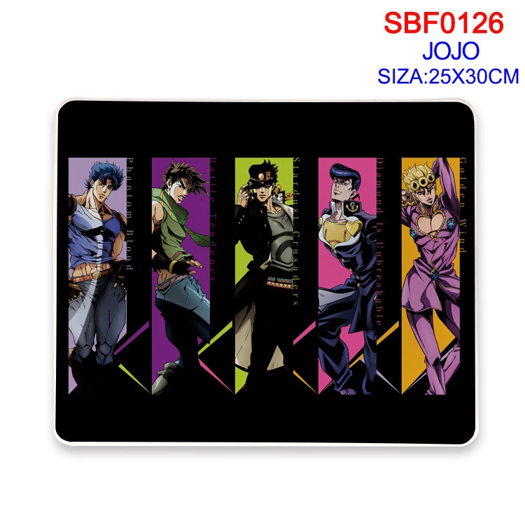 JoJos Bizarre Adventure Anime peripheral edge lock mouse pad 25X30CM  SBF-126