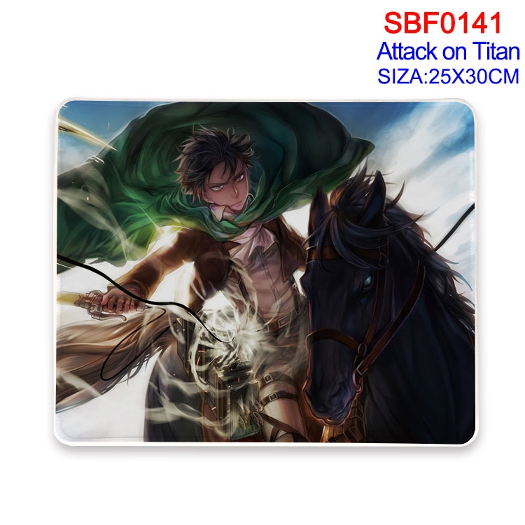 Shingeki no Kyojin Anime peripheral edge lock mouse pad 25X30CM  SBF-141