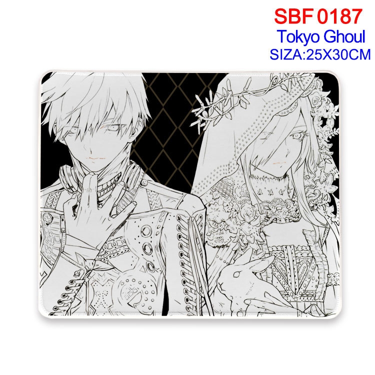 Tokyo Ghoul Anime peripheral edge lock mouse pad 25X30CM  SBF-187
