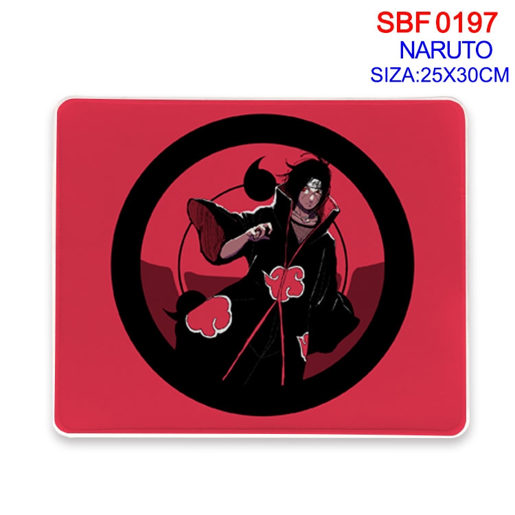 Naruto Anime peripheral edge lock mouse pad 25X30CM  SBF-197