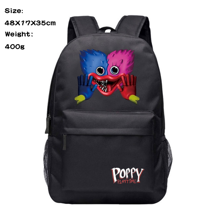poppy playtime Anime Oxford Canvas Backpack Student Schoolbag 48X17X35CM