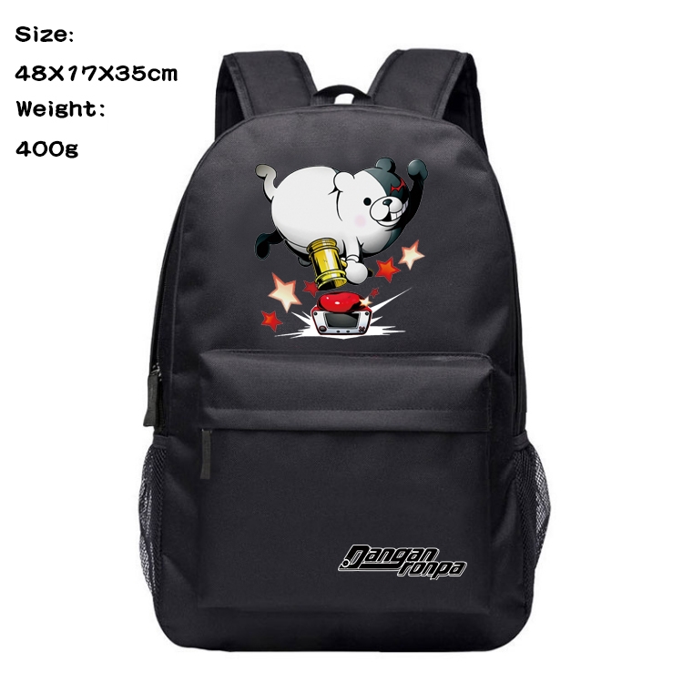 Dangan-Ronpa Anime Oxford Canvas Backpack Student Schoolbag 48X17X35CM