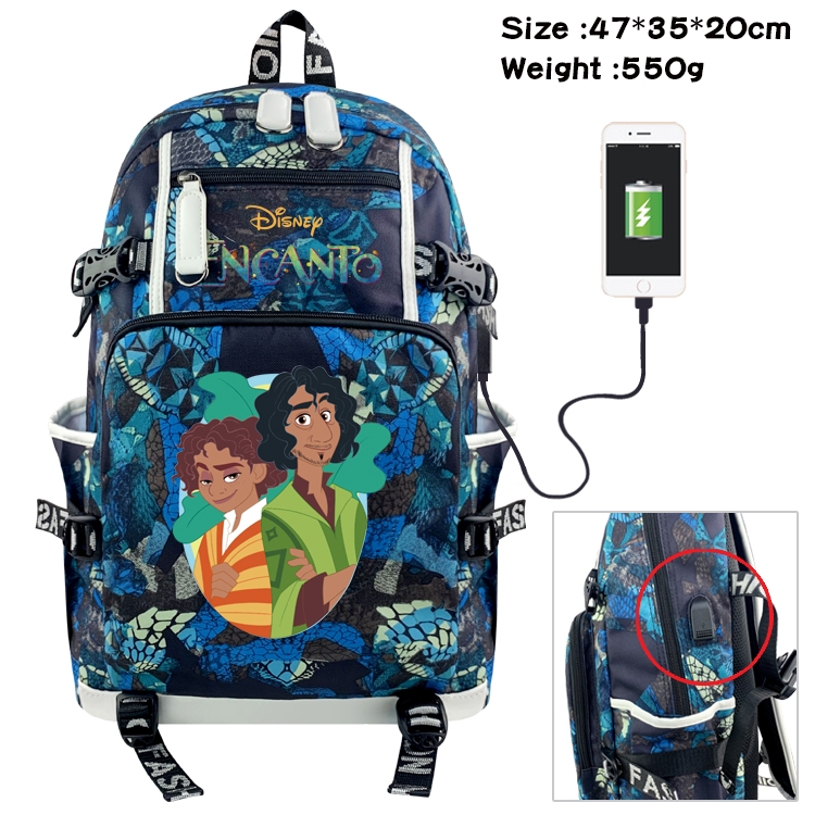 full house of magic Anime digital printing camouflage trend backpack school bag 47X35X20CM