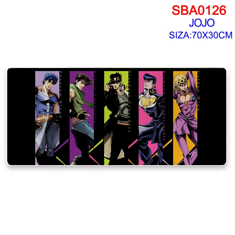 JoJos Bizarre Adventure Anime peripheral edge lock mouse pad 70X30CM  SBA-126