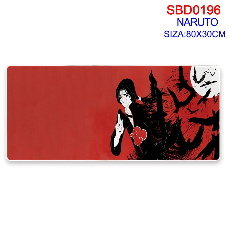 Naruto Anime peripheral edge lock mouse pad 80X30CM  SBD-196