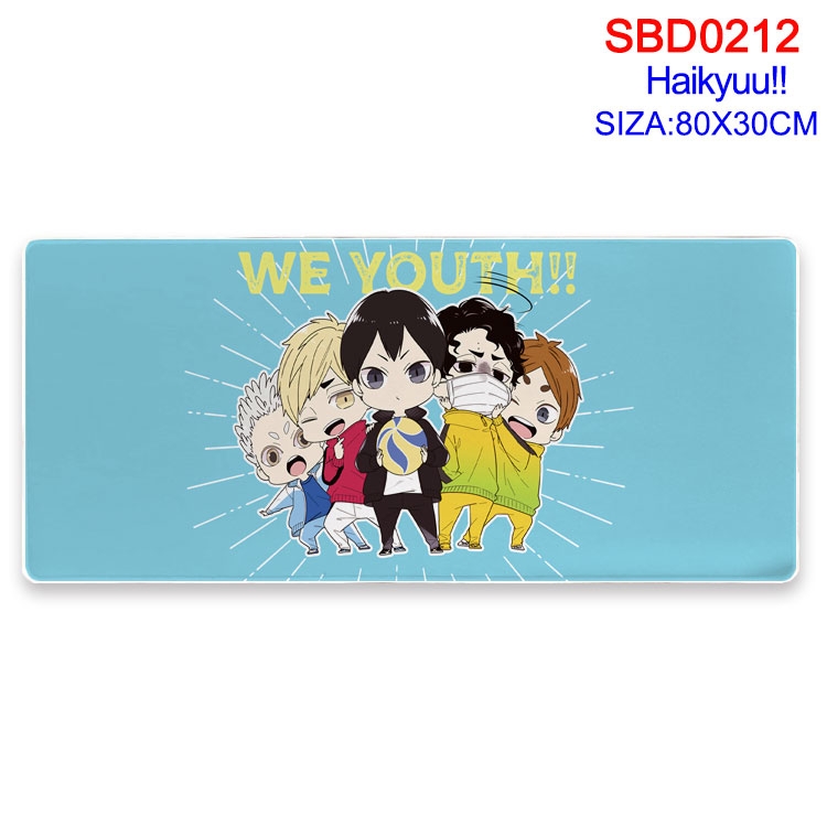 Haikyuu!! Anime peripheral edge lock mouse pad 80X30CM  SBD12