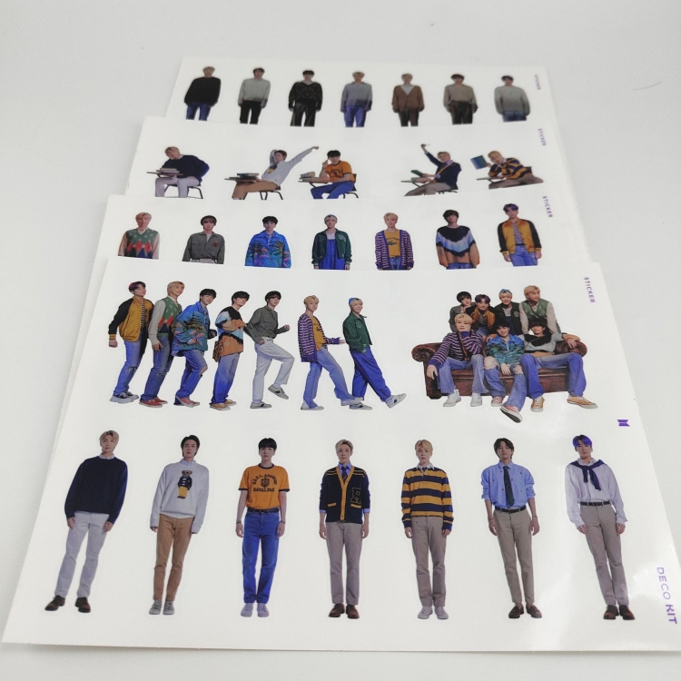 BTS 4 human stickers price for 5 set