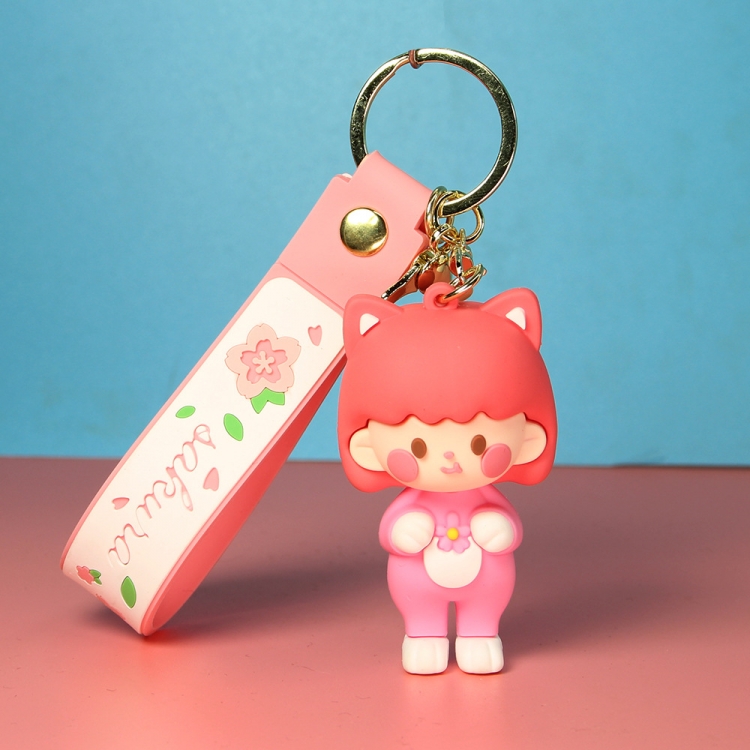 sakura girl cartoon car keychain bag ornament pendant price for 5 pcs