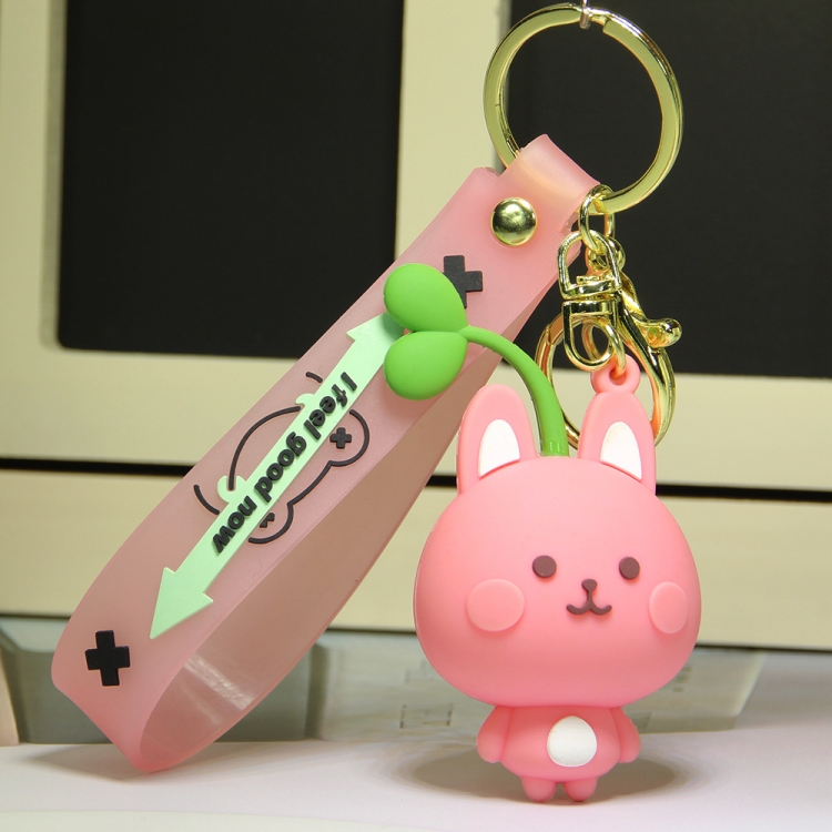 rabbit Cartoon Peripheral Car Keychain Bag Ornament Pendant price for 5 pcs