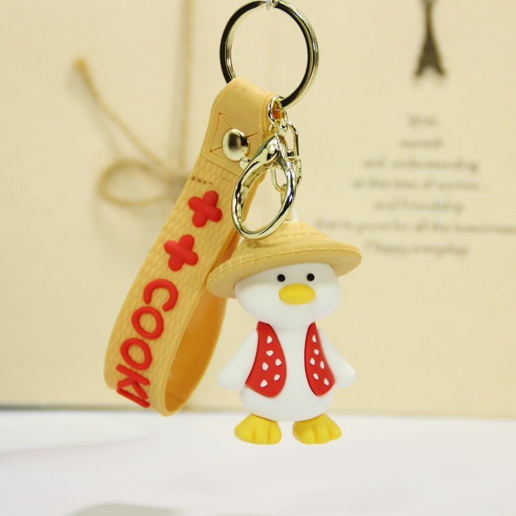 grass duck Cartoon Peripheral Car Keychain Bag Ornament Pendant price for 5 pcs