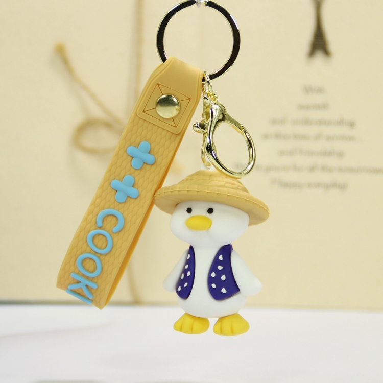 grass duck Cartoon Peripheral Car Keychain Bag Ornament Pendant price for 5 pcs