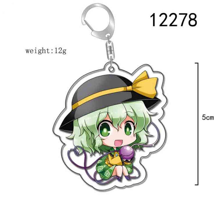East Anime Acrylic Keychain Charm  price for 5 pcs 12278