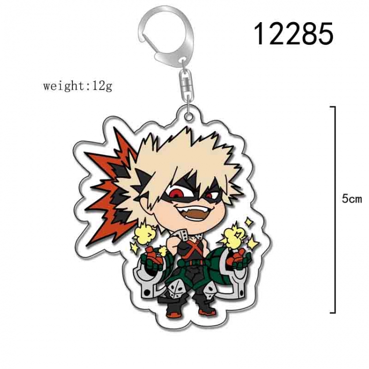 My Hero Academia Anime Acrylic Keychain Charm  price for 5 pcs 12285