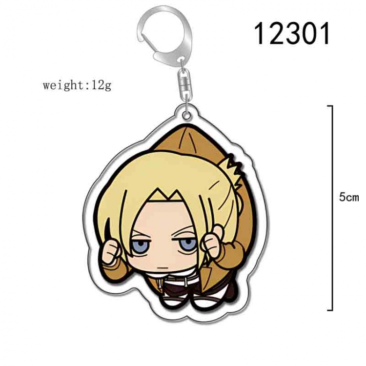 Shingeki no Kyojin Anime Acrylic Keychain Charm  price for 5 pcs 12301