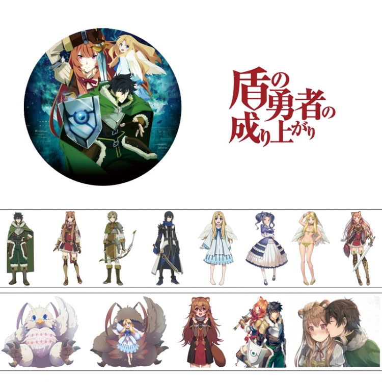 Tate no Yuusha no Nariagari Adhesive tape decorative stickers can be pasted repeatedly 50X4cm price for 5 pcs