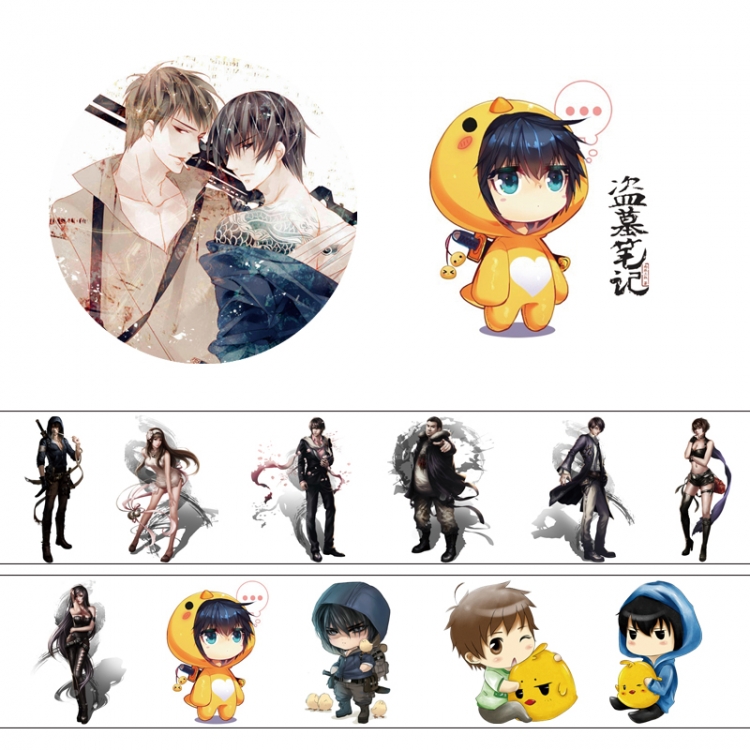 The Graver Robbers Chronicles Adhesive tape decorative stickers can be pasted repeatedly 50X4cm price for 5 pcs