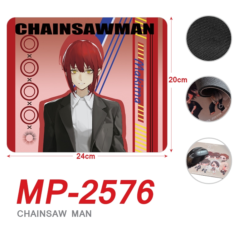 chainsaw man Anime Full Color Printing Mouse Pad Unlocked 20X24cm price for 5 pcs MP-2576