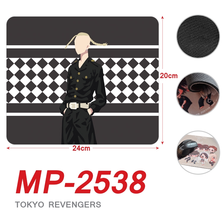 Tokyo Revengers Anime Full Color Printing Mouse Pad Unlocked 20X24cm price for 5 pcs MP-2538