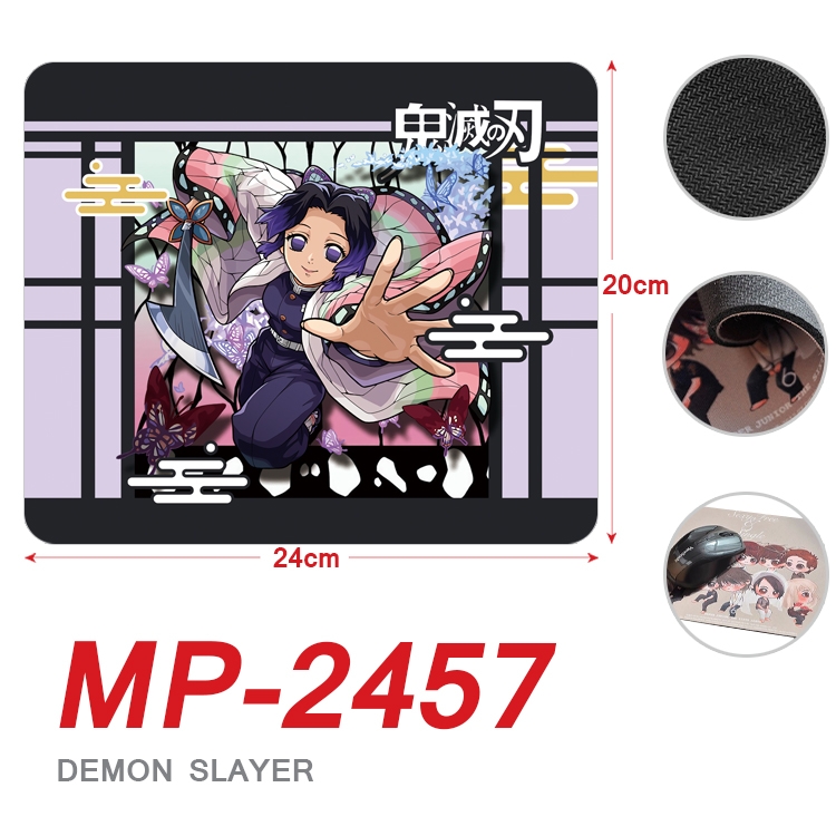 Demon Slayer Kimets Anime Full Color Printing Mouse Pad Unlocked 20X24cm price for 5 pcs MP-2457