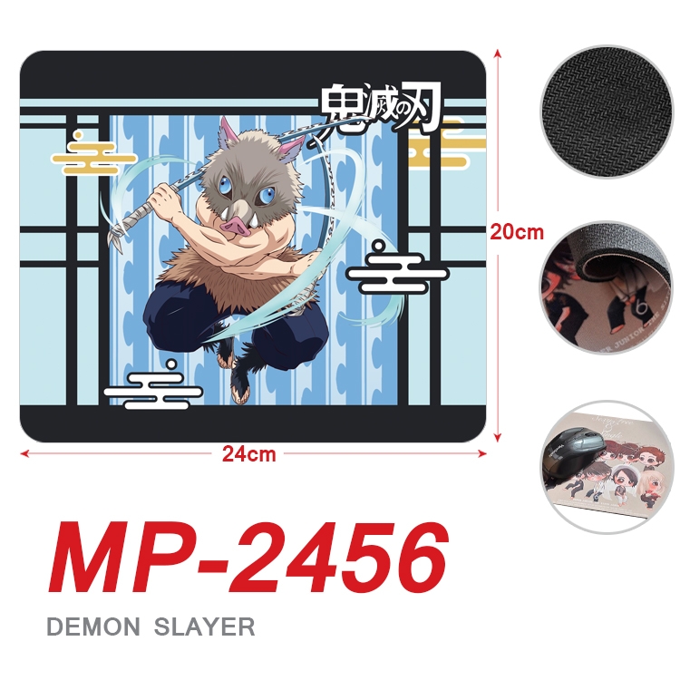 Demon Slayer Kimets Anime Full Color Printing Mouse Pad Unlocked 20X24cm price for 5 pcs MP-2456