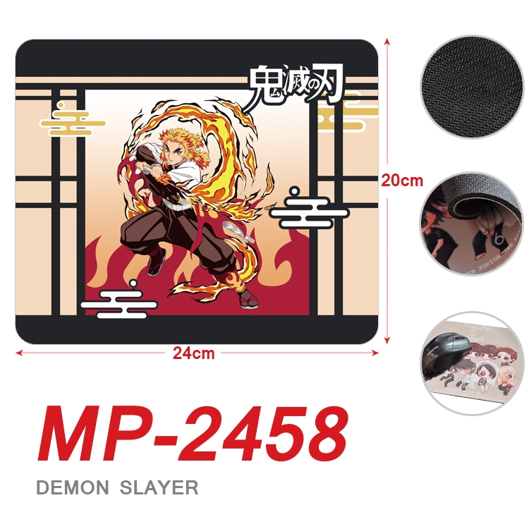 Demon Slayer Kimets Anime Full Color Printing Mouse Pad Unlocked 20X24cm price for 5 pcs MP-2458