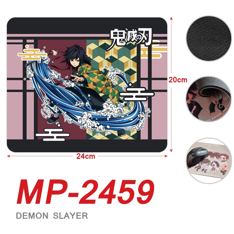 Demon Slayer Kimets Anime Full Color Printing Mouse Pad Unlocked 20X24cm price for 5 pcs