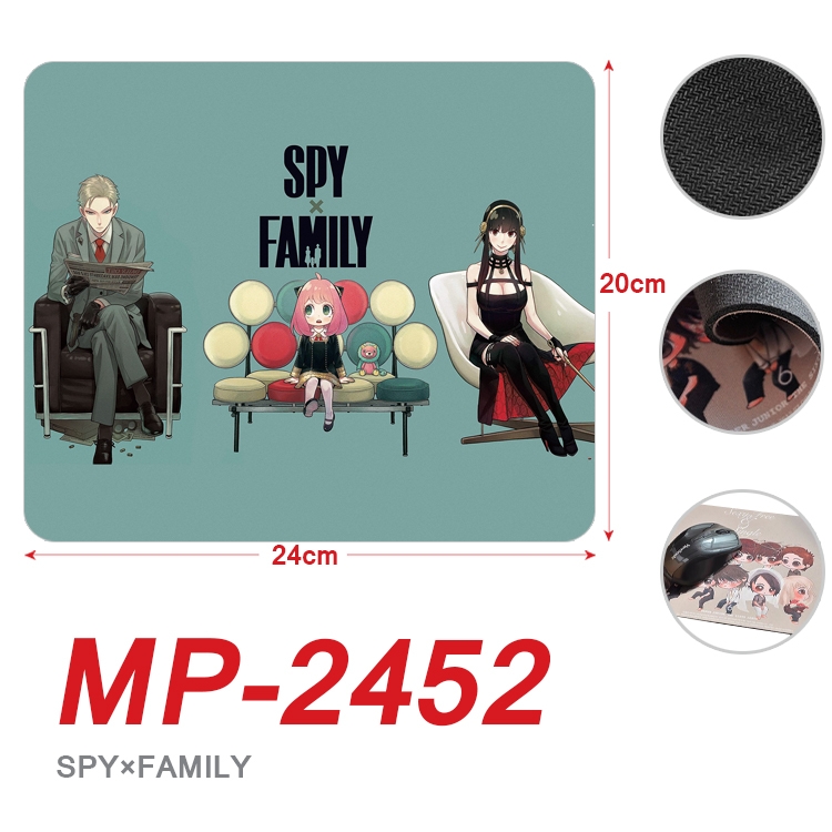 SPY×FAMILY Anime Full Color Printing Mouse Pad Unlocked 20X24cm price for 5 pcs MP-2452