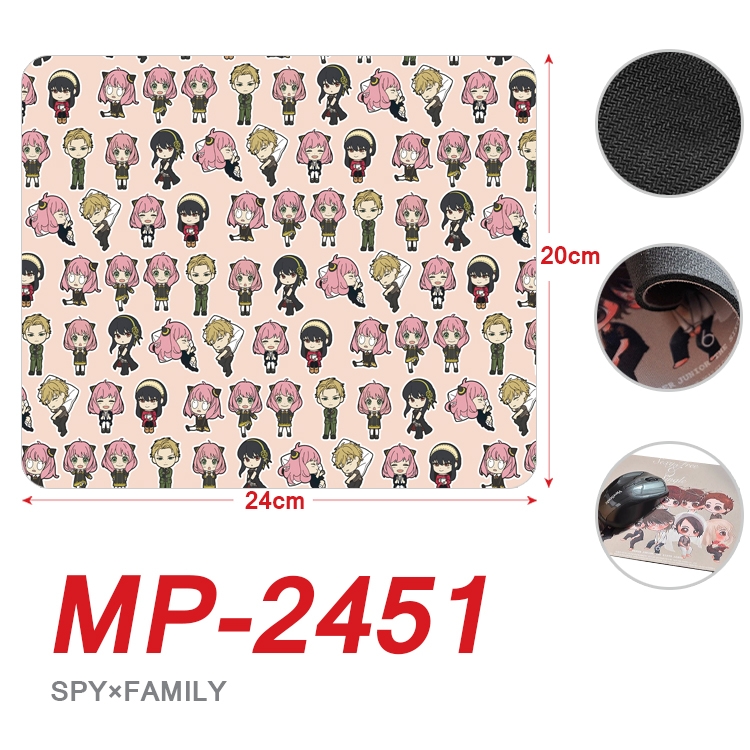 SPY×FAMILY Anime Full Color Printing Mouse Pad Unlocked 20X24cm price for 5 pcs MP-2451