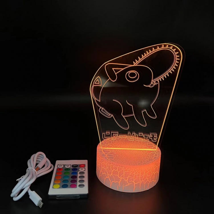 chainsaw man  creative visualization lamp  Standing Plates white cracked base 205x143x59mm  3824