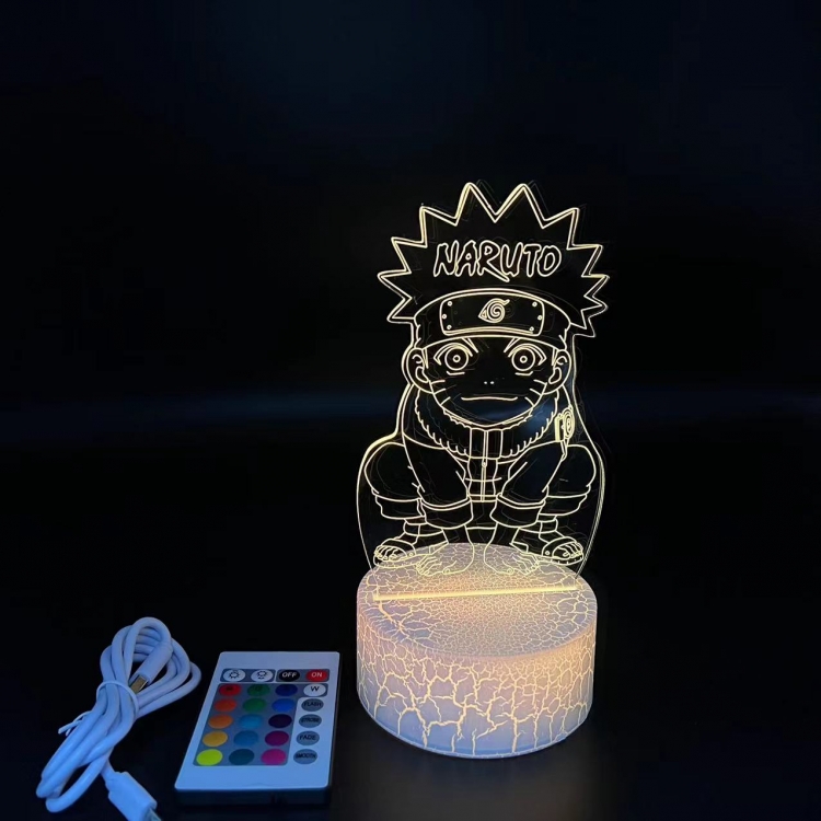 Naruto creative visualization lamp  Standing Plates white cracked base 205x143x59mm 3740