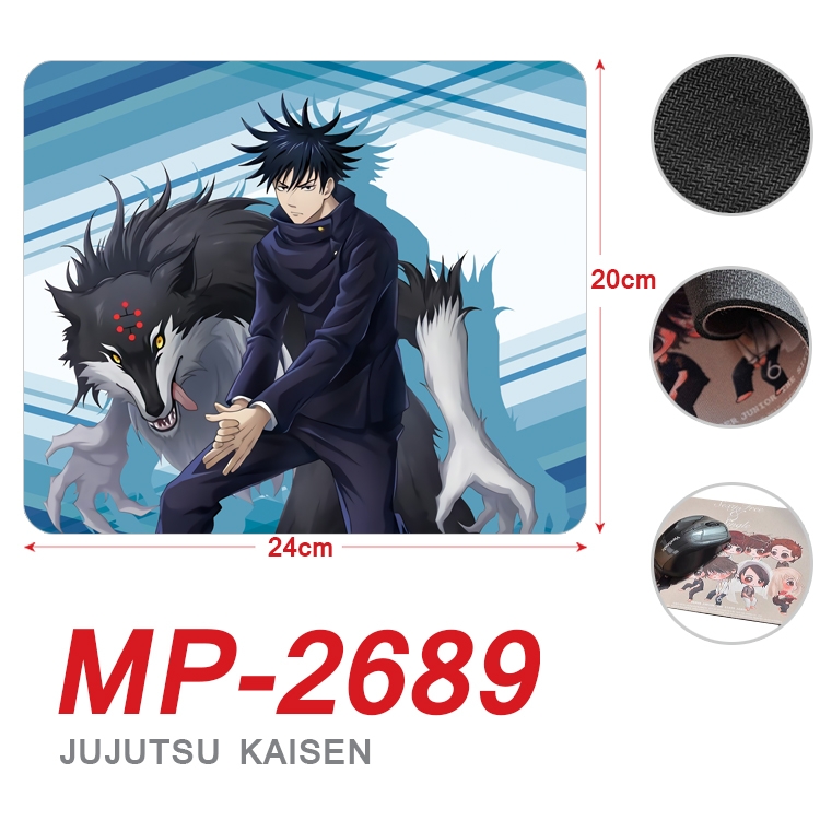Jujutsu Kaisen Anime Full Color Printing Mouse Pad Unlocked 20X24cm price for 5 pcs MP-2689