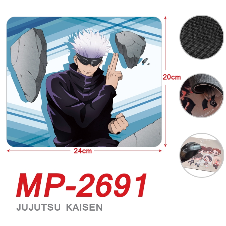 Jujutsu Kaisen Anime Full Color Printing Mouse Pad Unlocked 20X24cm price for 5 pcs MP-2691