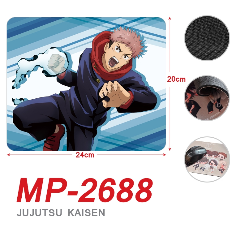 Jujutsu Kaisen Anime Full Color Printing Mouse Pad Unlocked 20X24cm price for 5 pcs MP-2688