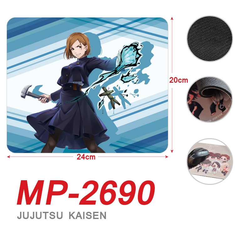 Jujutsu Kaisen Anime Full Color Printing Mouse Pad Unlocked 20X24cm price for 5 pcs MP-2690