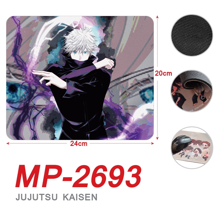 Jujutsu Kaisen Anime Full Color Printing Mouse Pad Unlocked 20X24cm price for 5 pcs MP-2693