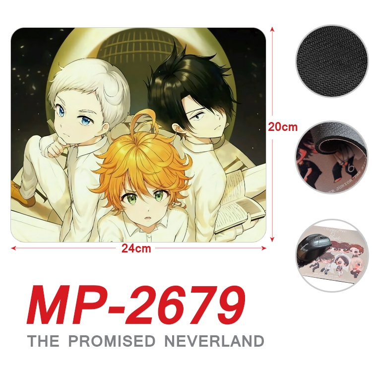 The Promised Neverla Anime Full Color Printing Mouse Pad Unlocked 20X24cm price for 5 pcs MP-2679