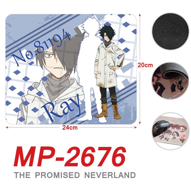 The Promised Neverla Anime Full Color Printing Mouse Pad Unlocked 20X24cm price for 5 pcs MP-2676