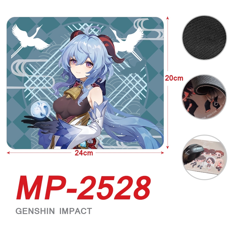 Genshin Impact Anime Full Color Printing Mouse Pad Unlocked 20X24cm price for 5 pcs MP-2528
