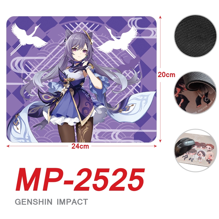 Genshin Impact Anime Full Color Printing Mouse Pad Unlocked 20X24cm price for 5 pcs MP-2525