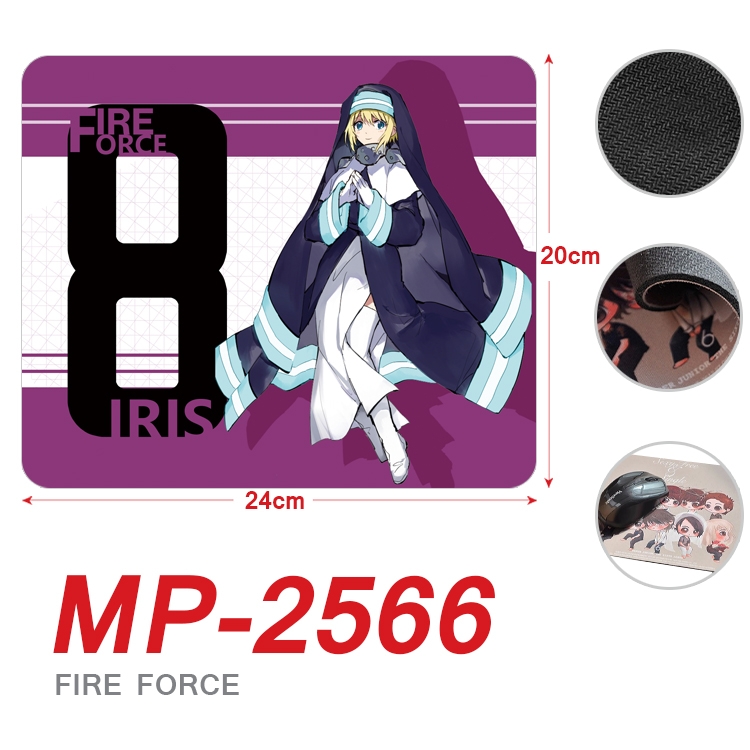 Fire Force Anime Full Color Printing Mouse Pad Unlocked 20X24cm price for 5 pcs MP-2566