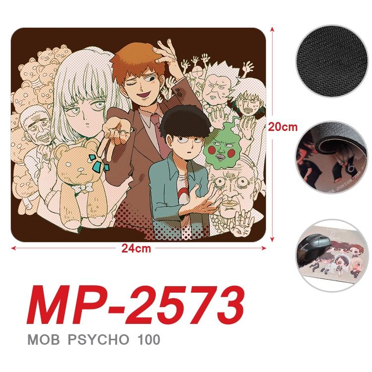 Mob Psycho 100 Anime Full Color Printing Mouse Pad Unlocked 20X24cm price for 5 pcs MP-2573