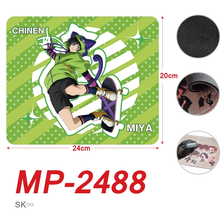 SK∞ Anime Full Color Printing Mouse Pad Unlocked 20X24cm price for 5 pcs MP-2488