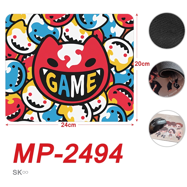 SK∞ Anime Full Color Printing Mouse Pad Unlocked 20X24cm price for 5 pcs MP-2494