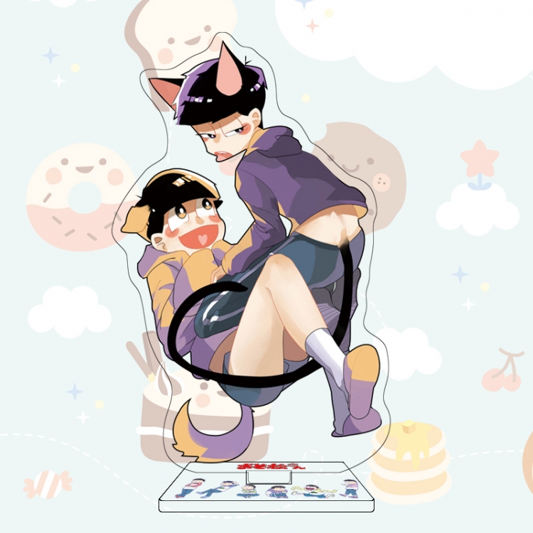 Osomatsu-san Anime characters acrylic Standing Plates Keychain 16cm