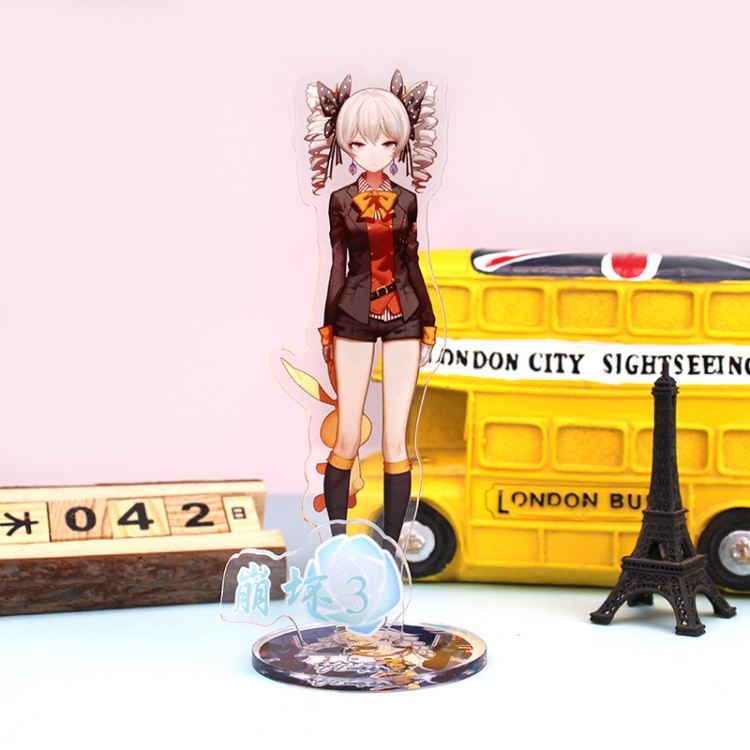 Collapse 3 Anime characters acrylic Standing Plates Keychain 16cm