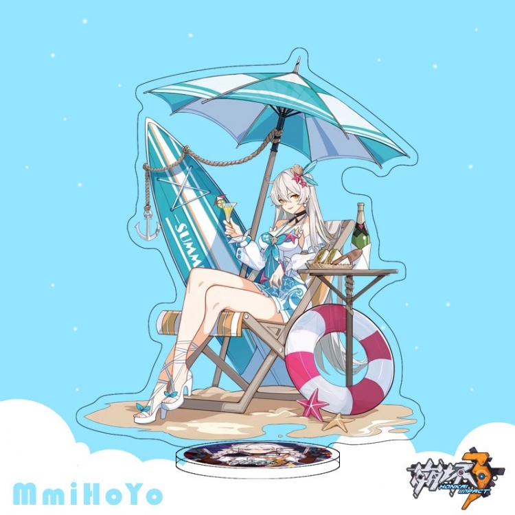 Collapse 3 Anime characters acrylic Standing Plates Keychain 16cm