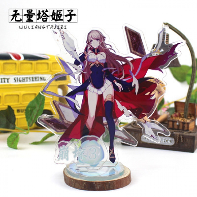 Collapse 3 Anime characters acrylic Standing Plates Keychain 16cm