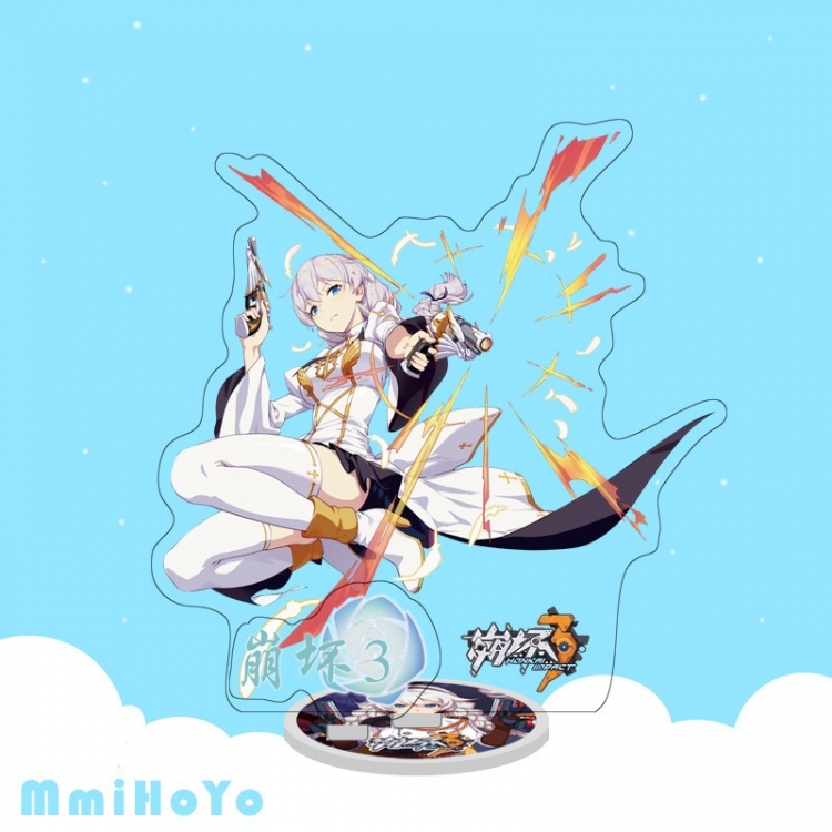 Collapse 3 Anime characters acrylic Standing Plates Keychain 16cm